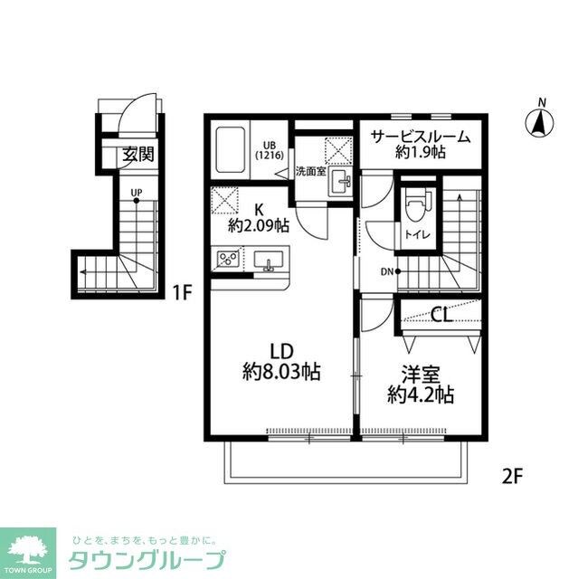 アムール鈴谷の物件間取画像