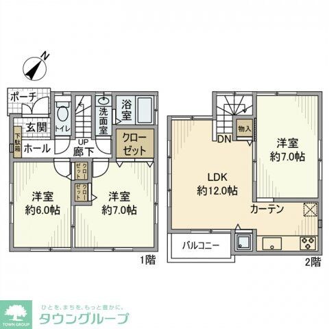 柳崎戸建の物件間取画像