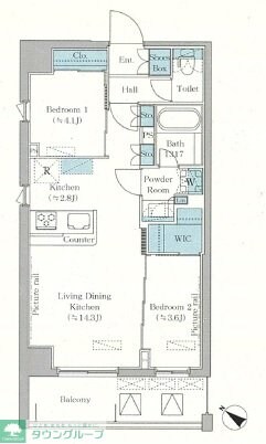 La Clair南浦和の物件間取画像