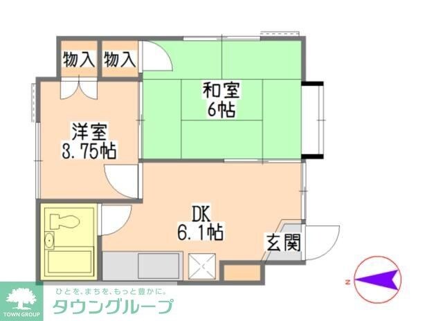 エンゼルハイツの物件間取画像