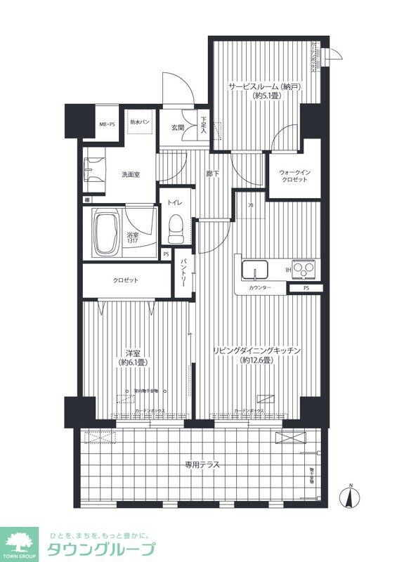 フィルージュ浦和常盤の物件間取画像