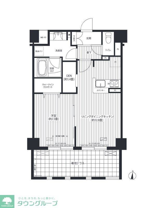 フィルージュ浦和常盤の物件間取画像