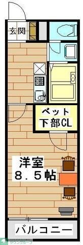 レオパレスエミールプラザの物件間取画像