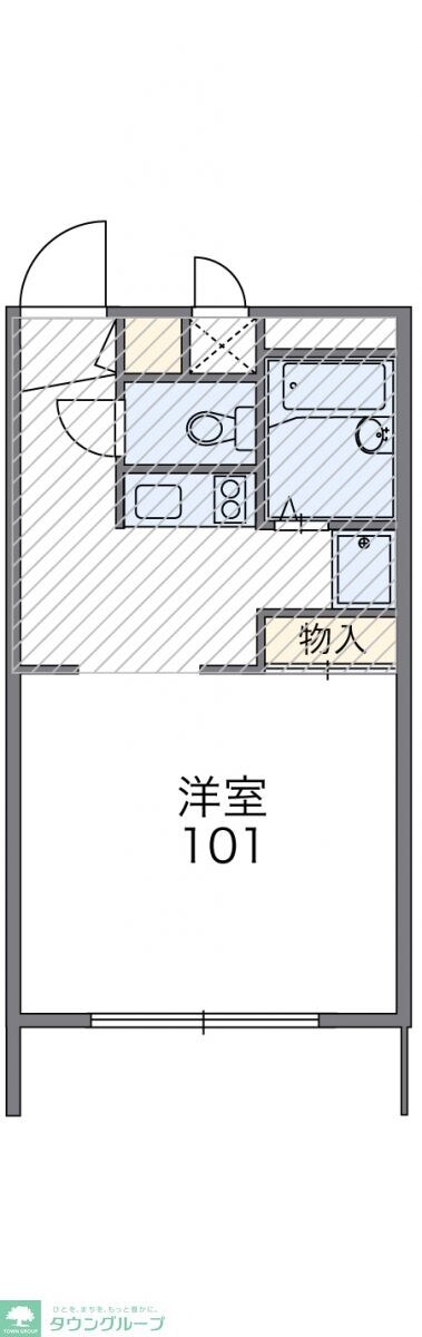 レオパレスGOLDの物件間取画像
