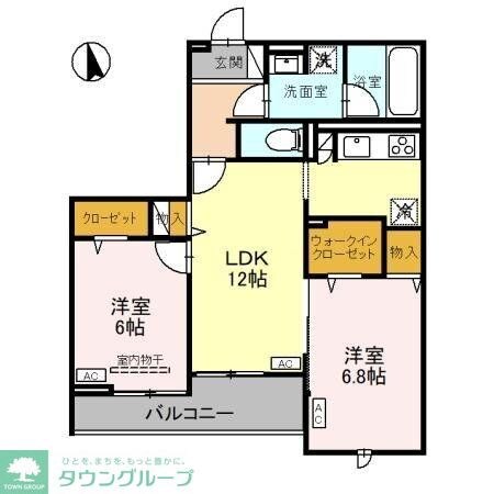 Residence Hillsの物件間取画像