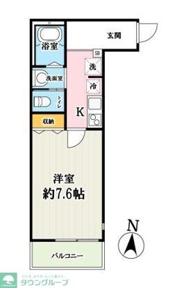 レザン東大成の物件間取画像