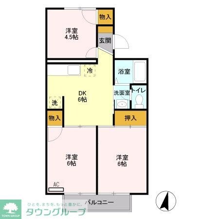 スカイシティーの物件間取画像