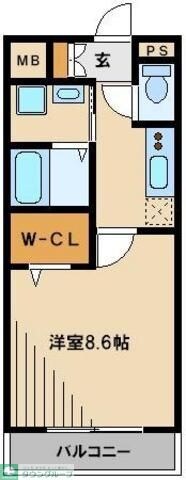 クレールの物件間取画像