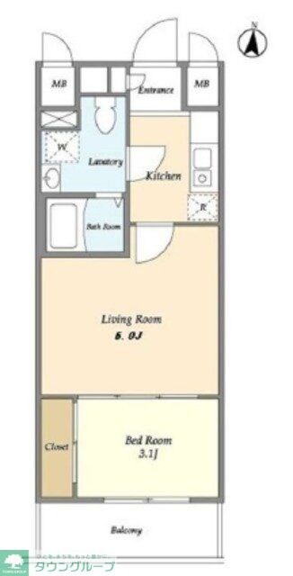 アクシーズタワー浦和岸町IIIの物件間取画像