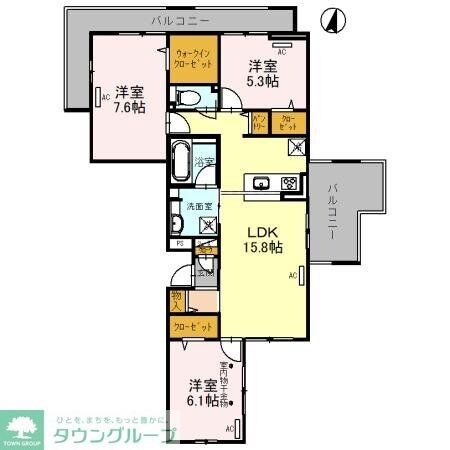 ゆずり葉の物件間取画像