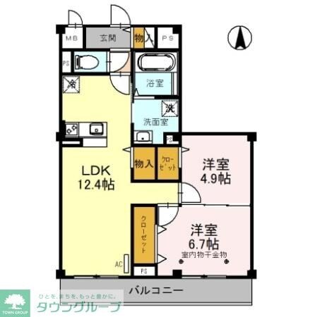 メゾン ド 常盤の物件間取画像