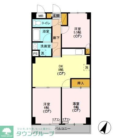 プレジール井山の物件間取画像
