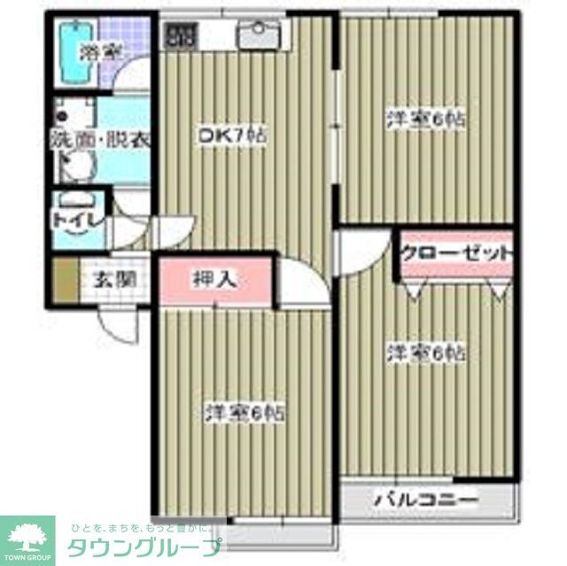 アメニティーパークフェニックス Cの物件間取画像