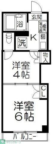 レジデンスカープ大宮の物件間取画像