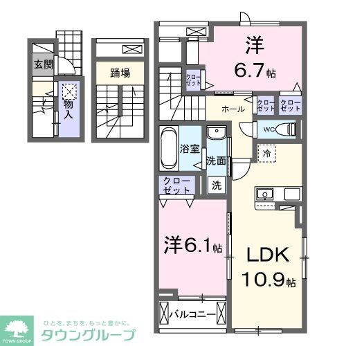 イーケー サングレースの物件間取画像