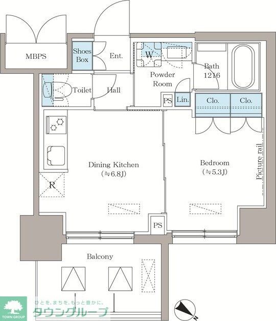 La Clair南浦和の物件間取画像