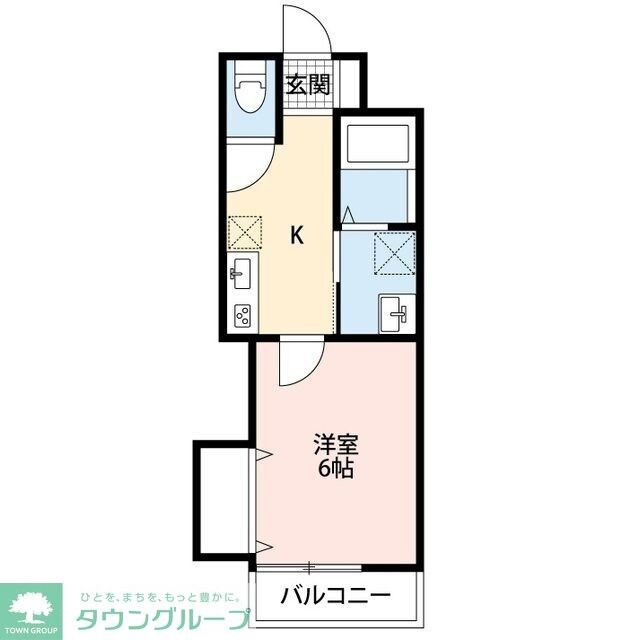 City Flat 一ノ割の物件間取画像