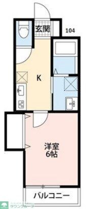 City Flat 一ノ割の物件間取画像
