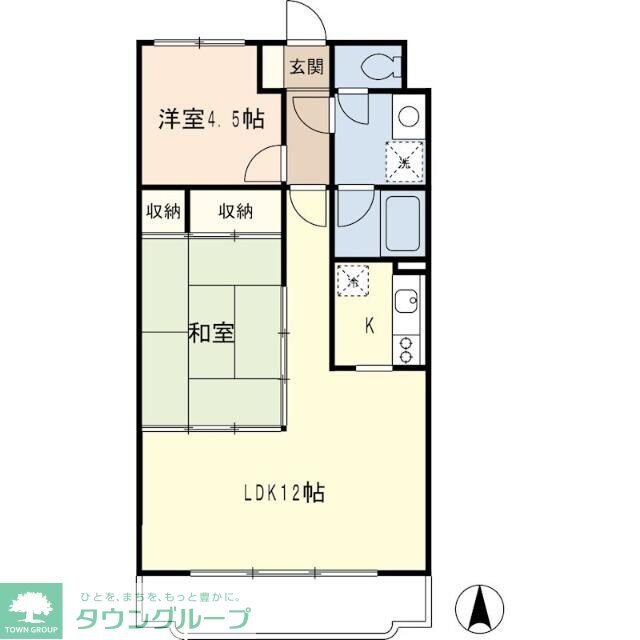 ベルフォーレ弐番館の物件間取画像