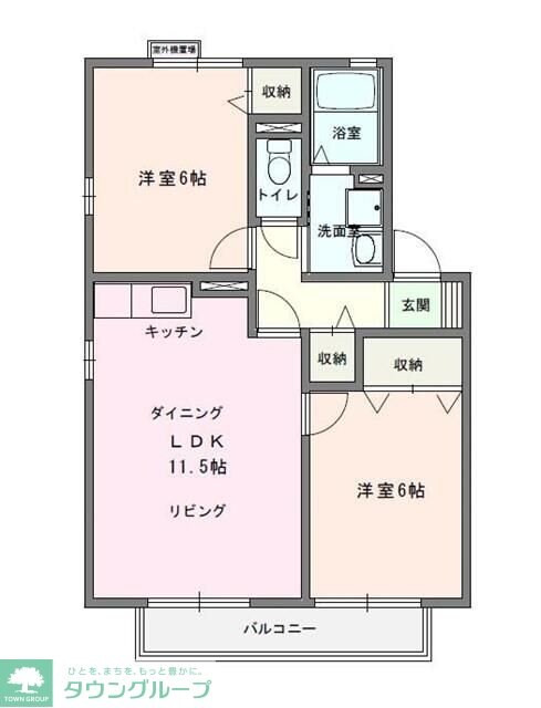 ロイヤルスクエアCの物件間取画像