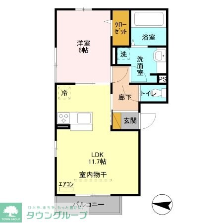 グランディールの物件間取画像