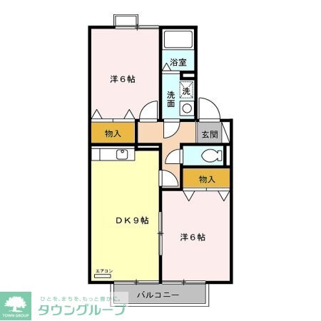 トマトハイツ 一/二/三番館2-の物件間取画像