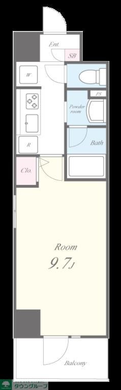 Noir et Bianc 並木の物件間取画像