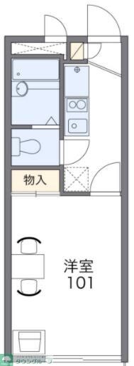 レオパレスさつき弐番館の物件間取画像