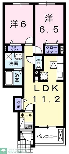 テンプラードナゴミβの物件間取画像