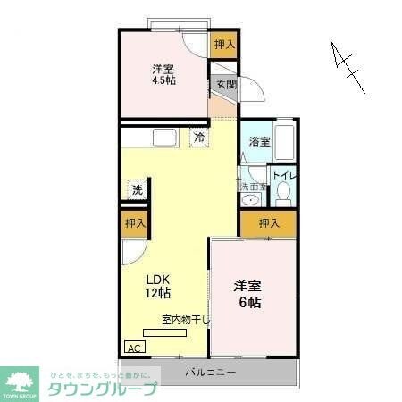 吉川タウンハウス IIの物件間取画像