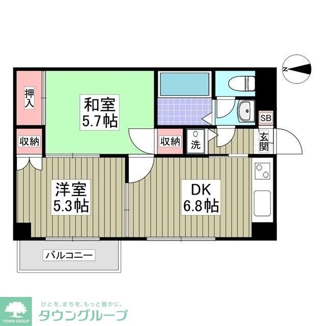 HILLSIDE東川口の物件間取画像