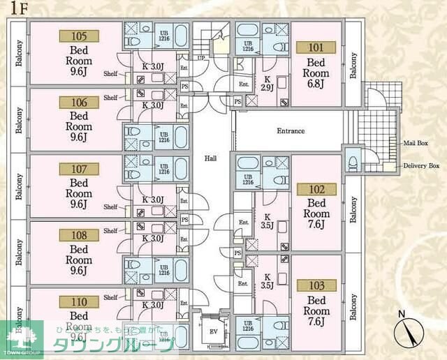 ビーナスコートIIIの物件間取画像