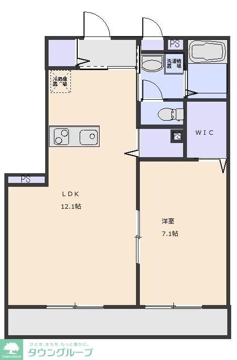 ブランドールKの物件間取画像