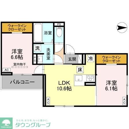 (仮称)D-ROOM大林PJの物件間取画像
