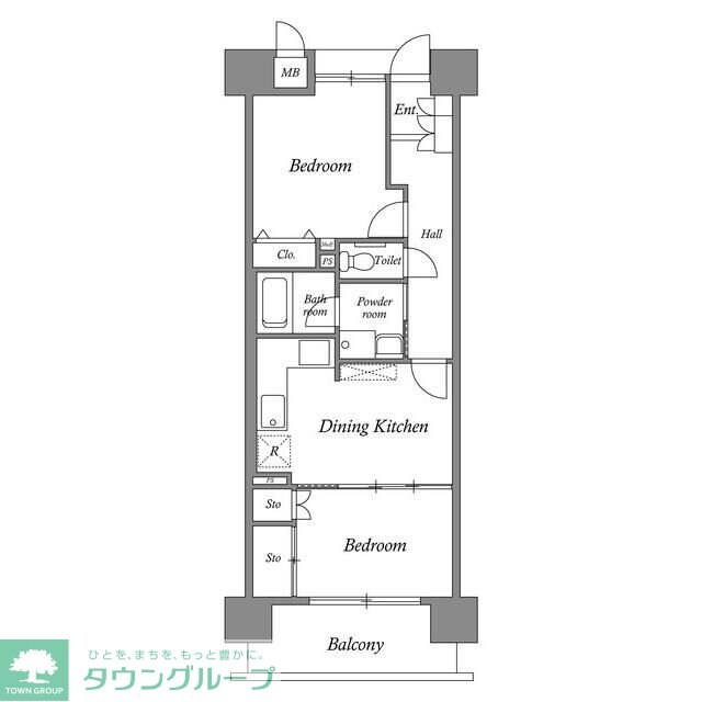 ルクレ川口イーストの物件間取画像