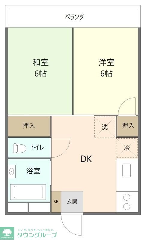 サンハイツ福田の物件間取画像