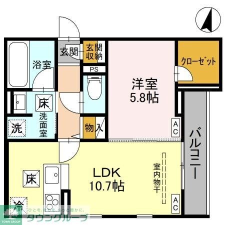 Noble raffiner北浦和の物件間取画像