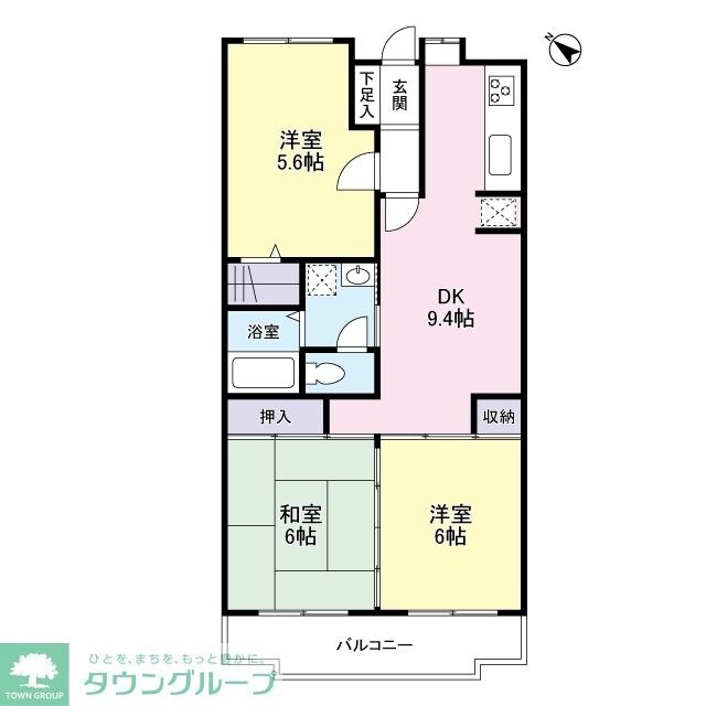 ファミール東川口の物件間取画像