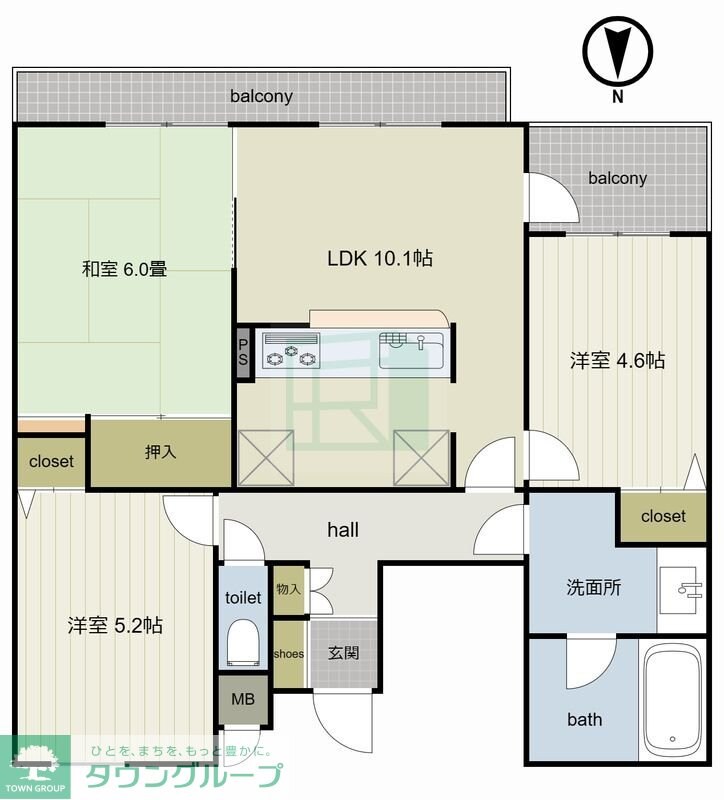 コスモ北戸田の物件間取画像