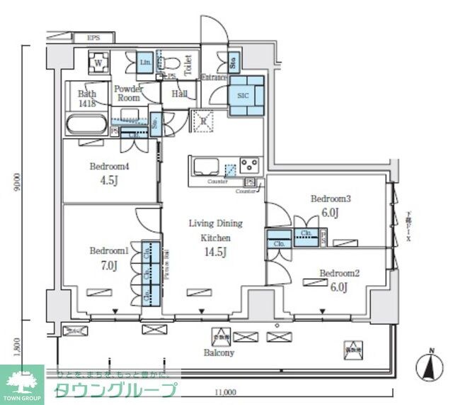 ロイヤルパークス赤羽ノースの物件間取画像