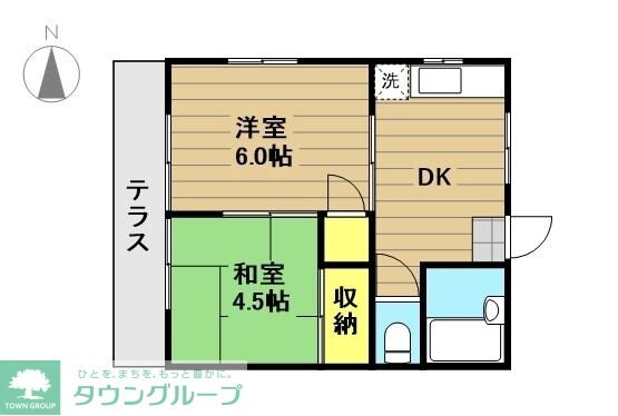 ウイングAの物件間取画像