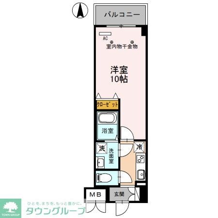 クラヴィーア草加の物件間取画像