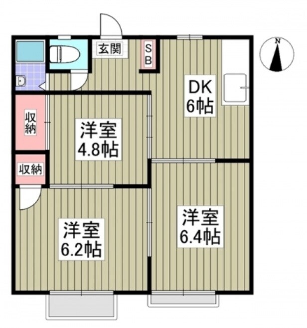 リブレス吉見の物件間取画像
