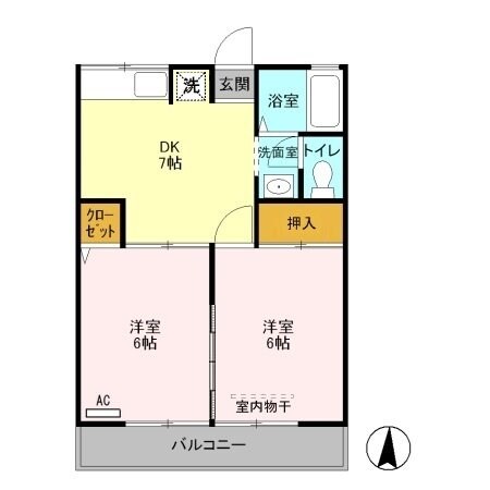 シティハイムソシアの物件間取画像