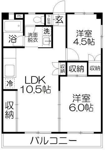 渋谷コ-ト2号館の物件間取画像