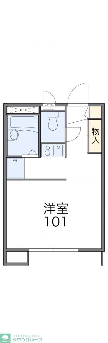 レオパレスGreen Wish 14811の物件間取画像