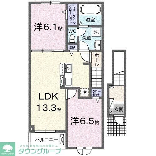 花崎北2丁目アパート(028349801)の物件間取画像