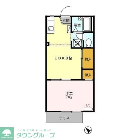 サンベルテ菅沼 IIの物件間取画像