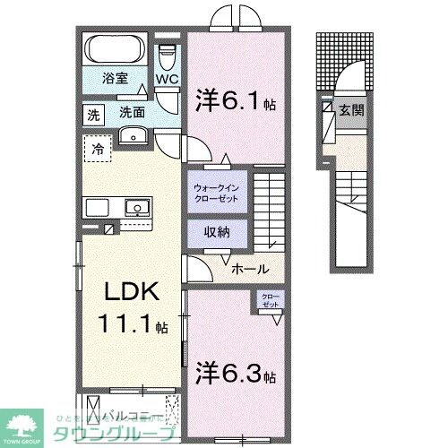 グラン ソレイユ K IIの物件間取画像