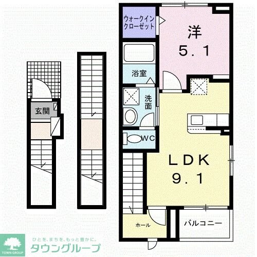 ルリアンの物件間取画像